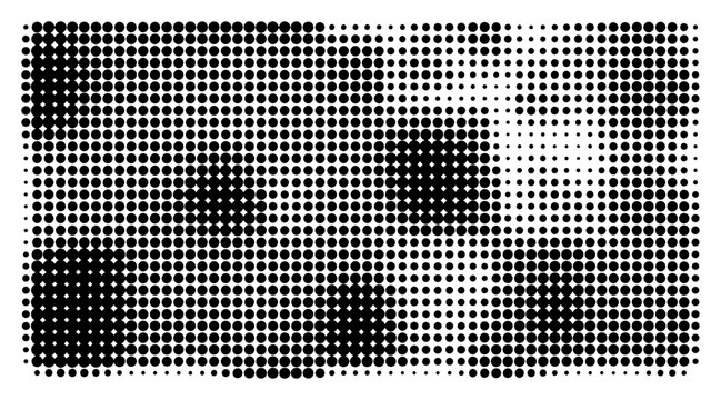 Halftone dot gradient background in modern graphic style