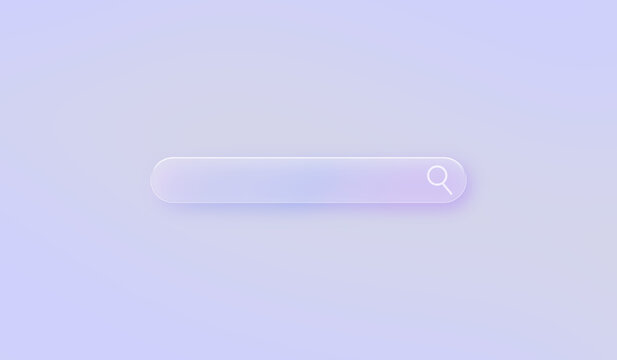 Neumorphic search bar finding online information