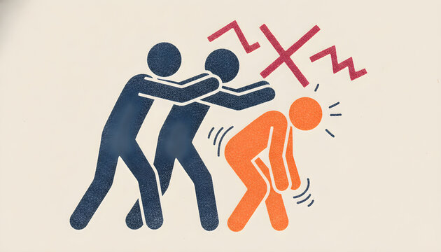 A man and woman are fighting over a broken heart