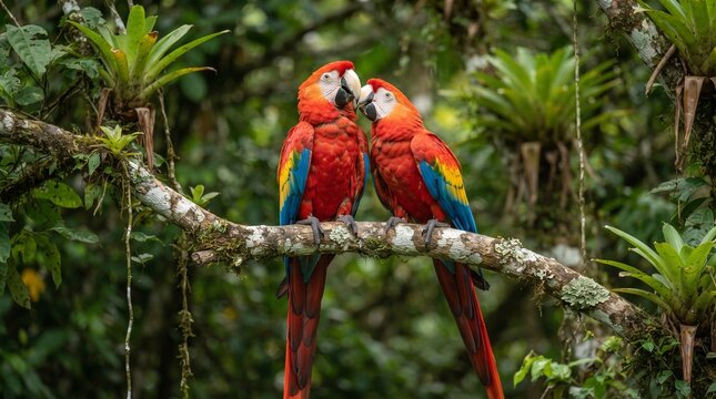red and yellow macaw