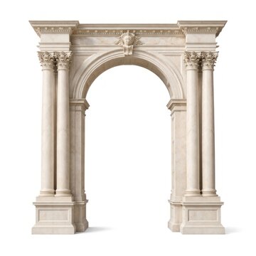 Elegant classical stone archway design.
