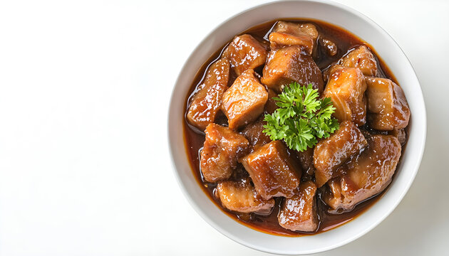 Braised fish maw in red gravy
