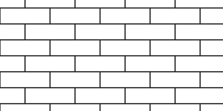 white brick wall texture and solid bricks seamless pattern background.