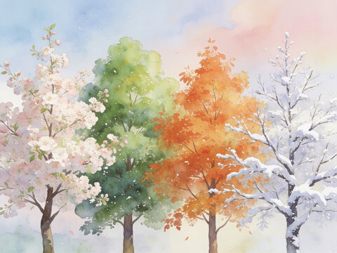 autumn trees in the park