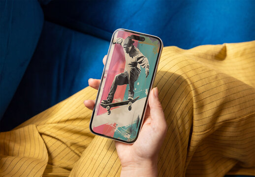 Screen Phone Mockup Handhold