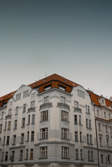 Fototapeta premium Historic Building in Prague with Red Tile Roof