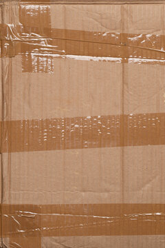 taped dirty cardboard box