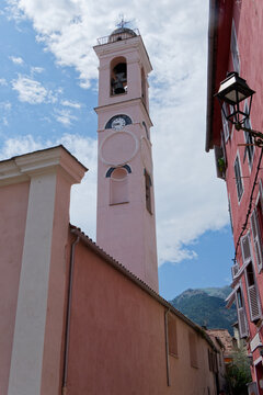 Campanile de l'&eacute;glise de l'Annonciation de Corte - Haute-Corse - France.