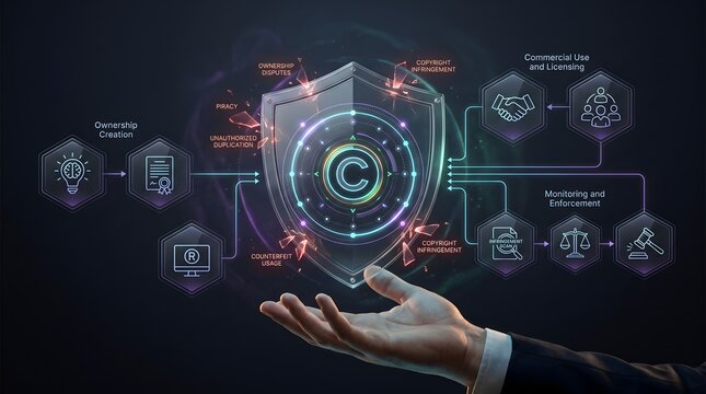 Digital Copyright Infringement Monitoring System Protecting Intellectual Property from Piracy