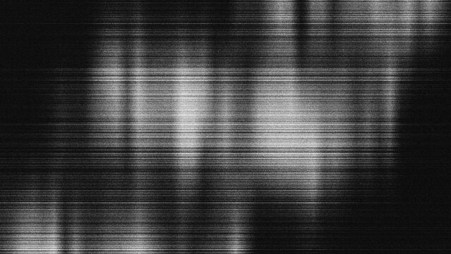 Abstract analog video glitch background with horizontal scanlines and static noise texture