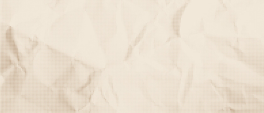 Crumpled paper texture overlay halftone bg and comic old pattern. Dot grunge background for vintage newspaper. Photo trash and scrap wrinkled. Craft poster or parchment  filter design vector