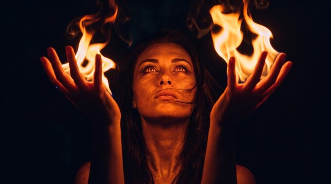 Fire Magic Portrait