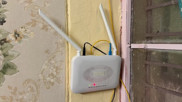 Fiber Optic Router Showing LOS Red Light Network Connection Problem