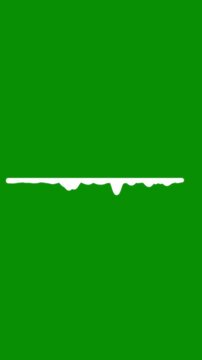 Green background frequency spectrum animation, glowing white waveform visualizer, modern sound equalizer pulse, digital voice signal display, music reactive effect, seamless 4k animation