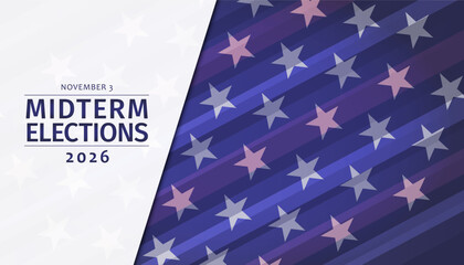 Fototapeta premium A stars and stripes background mimicking the American Flag and the text 