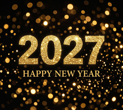 Glittering 20276 in vibrant blue and orange new year celebration.