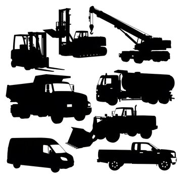 Black and white illustration of various guns and rifles.