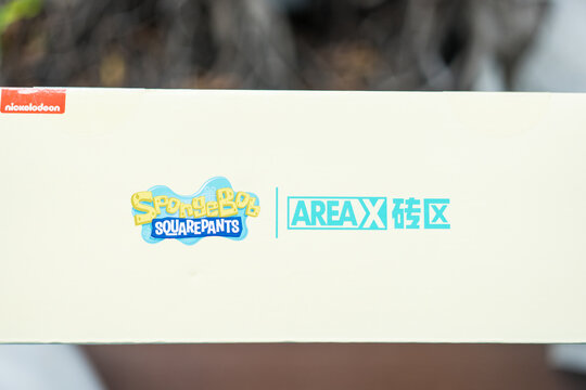 Bangkok, Thailand - July 13, 2026 : AREA-X Block, Spongebob Patrick Photo TV Frame Mini Figure Toggle Series.