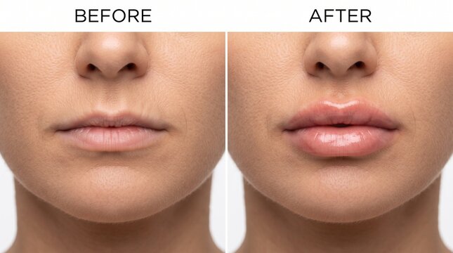 Lip Filler Treatment Before And After