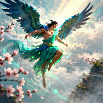 Zephyrus, divine personification of the west wind and herald of Spring