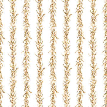 Sepia floral seamless pattern