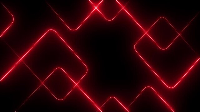 abstract glowing neon lines in red for music DJ party vibrant abstract background featuring dynamic neon line patterns in .