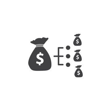 Business people, human resources, office management - icon. Simple vector illustration