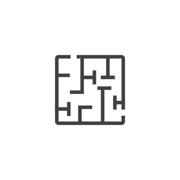 Business people, human resources, office management - icon. Simple vector illustration