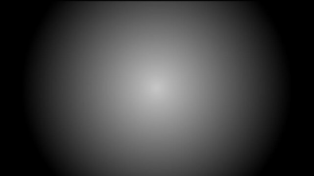 Abstract monochrome gradient background, featuring a soft, glowing circular light, flare effect with, smooth radial transitions, and dark vignette, edges for motion, and projects