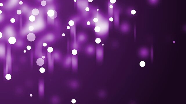 Abstract bokeh background with soft glowing dots and vertical streaks animation