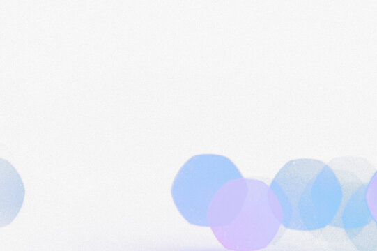 Abstract Bokeh Lights In Deep Blue And Purple Hues At Night