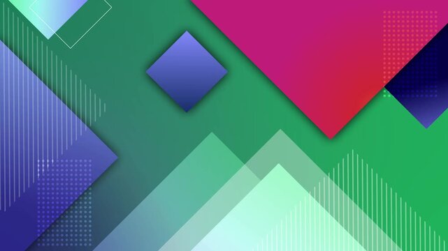 Abstract geometric background with layered paper-like shapes gradients and diagonal lines animation