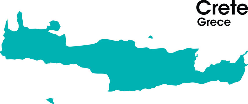 crete grece map in vectors.eps