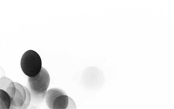 Soft Light Bokeh Circles on Dark Blurred Background Abstract