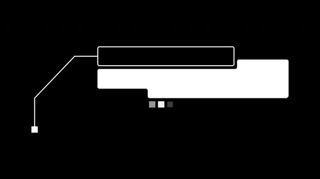 Futuristic neon callout with a blank digital text box, isolated hud graphic layout on a dark background for data overlay