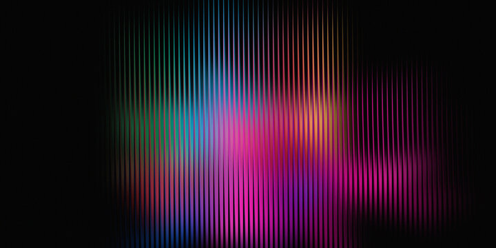 Modern background design featuring glowing vertical multi color ray lines.