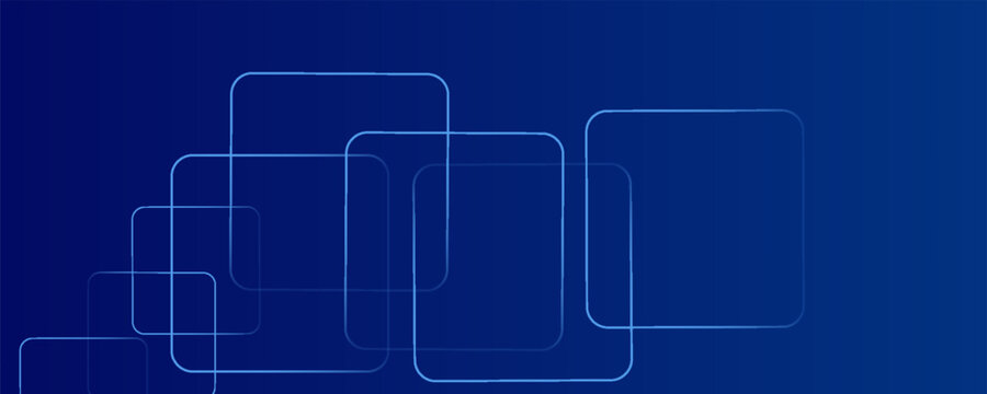 Abstract Blue Background with Geometric Square Line Patterns vector ilustration