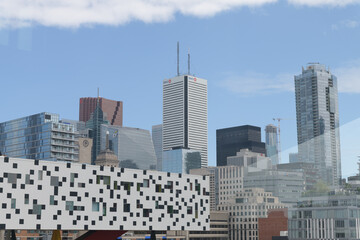 Obraz premium view of Toronto from the south facing staircase at the Art Gallery of Ontario