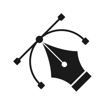 Pen Tool Symbol Icon Vector Illustration