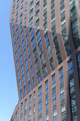 Obraz premium abstract detail of PJ Condos, a 48-storey residential tower in Toronto’s Entertainment District at 283 Adelaide Street West / 99 John Street, designed by Hariri Pontarini Architects for Pinnacle Inter