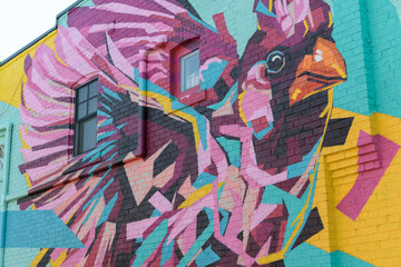 Obraz premium exterior wall of The Cardinal Gallery at 1231 Davenport Rd (painted by Arlin Graff), Toronto