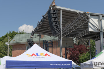 Obraz premium event tent with logo at El Gaucho Stage (Humewood Dr and St Clair Av W) at Salsa on St Clair, Toronto (morning, 11 July 2026)