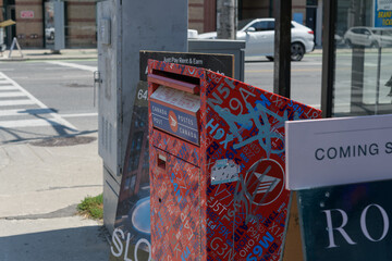 Obraz premium Canada Post mail box in Toronto