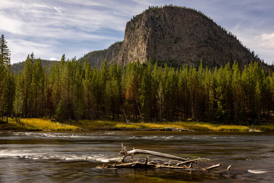 Madison River and National Park Mountain