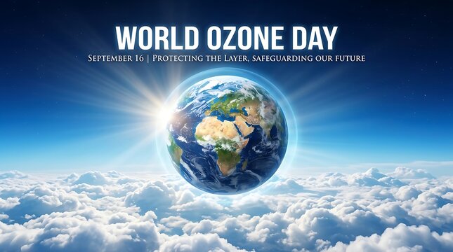 World ozone day illustration protecting earth's atmosphere september 16th awareness