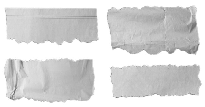 Torn pieces of paper