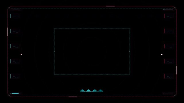Motion Graphics Display on Screen with Dynamic Visual Effects for Digital Content.