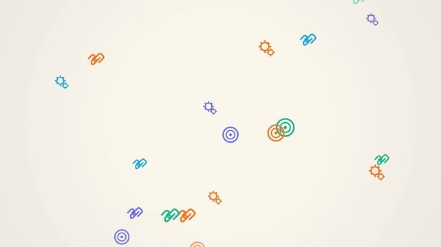 Colorful motion of abstract circles in a dynamic digital animation for modern visual effects.