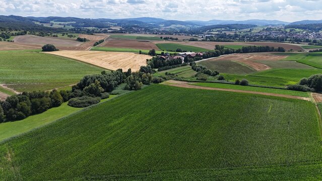 Felder in vorderen Odenwald