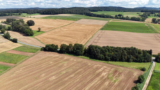 Felder in vorderen Odenwald